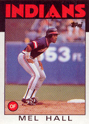1986 Topps Baseball Cards      647     Mel Hall